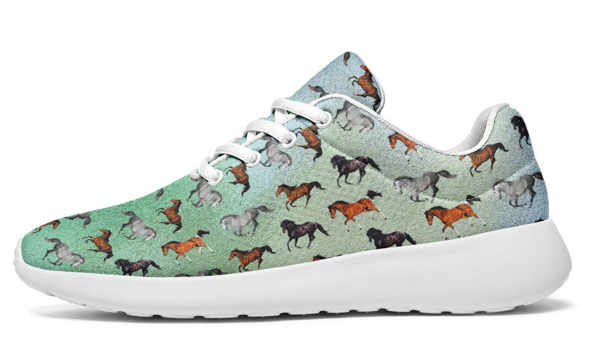 sneakers with horses on them