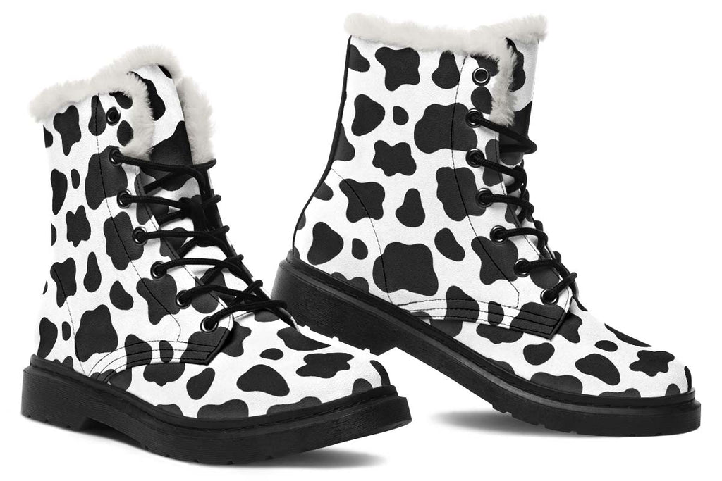 Cow Print Winter Boots – Groove Bags