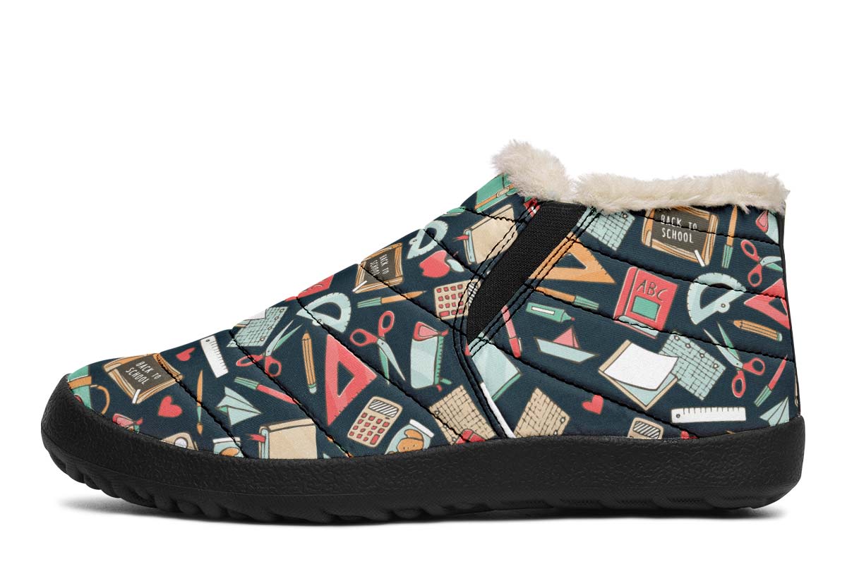 Teacher Pattern Winter Sneakers