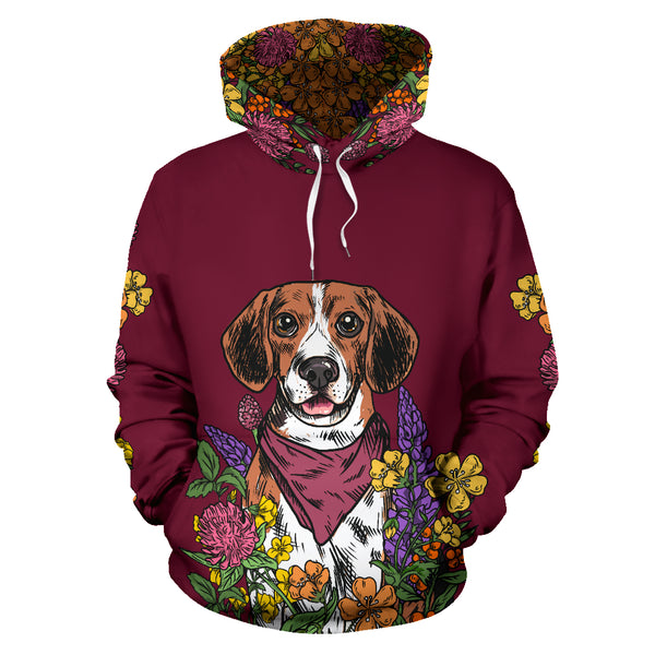 Illustrated Beagle Hoodie – Groove Bags