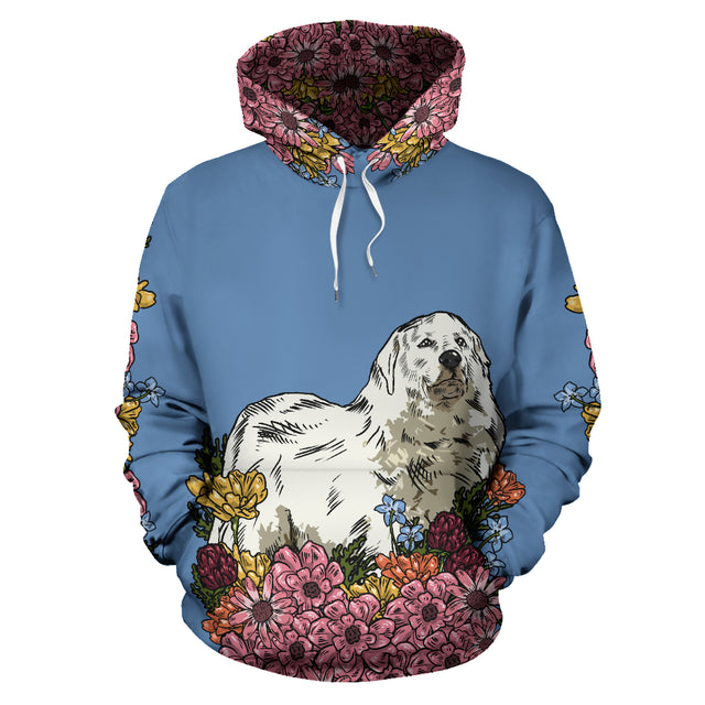 Illustrated Great Pyrenees Hoodie