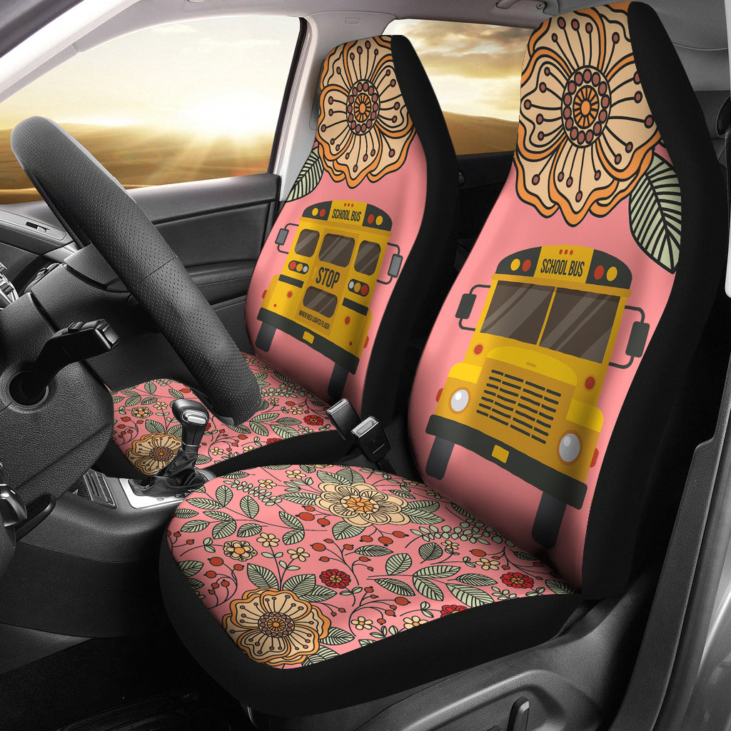 Floral School Bus Car Seat Covers – Groove Bags Floral School Bus Car Seat Covers – Groove Bags