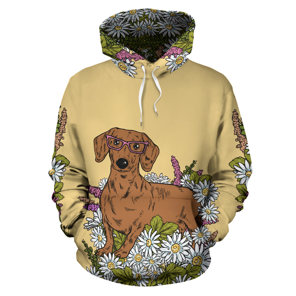 Illustrated Dachshund Hoodie