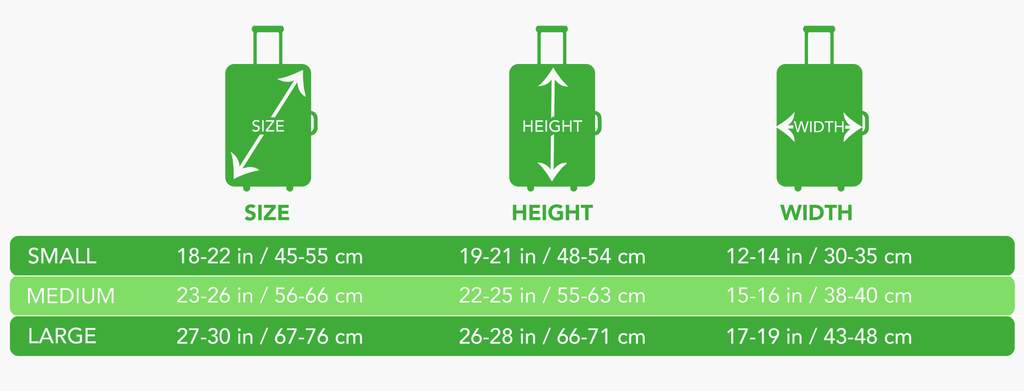 luggage size in cm