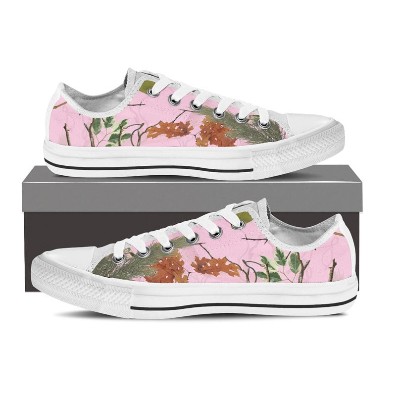 Pink Camouflage Shoes - Canvas Pink Camo Shoes from Groove Bags