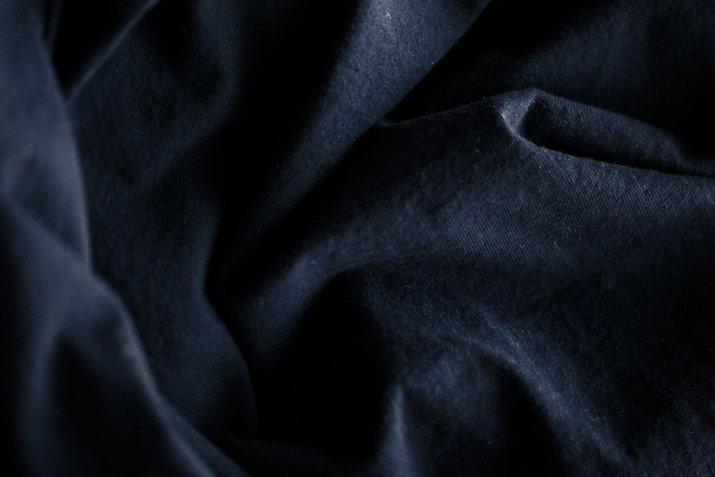 photo of black cotton fabric