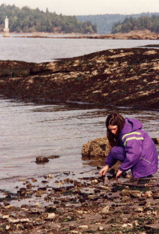 Childhood summers spend beach combing at the cabin