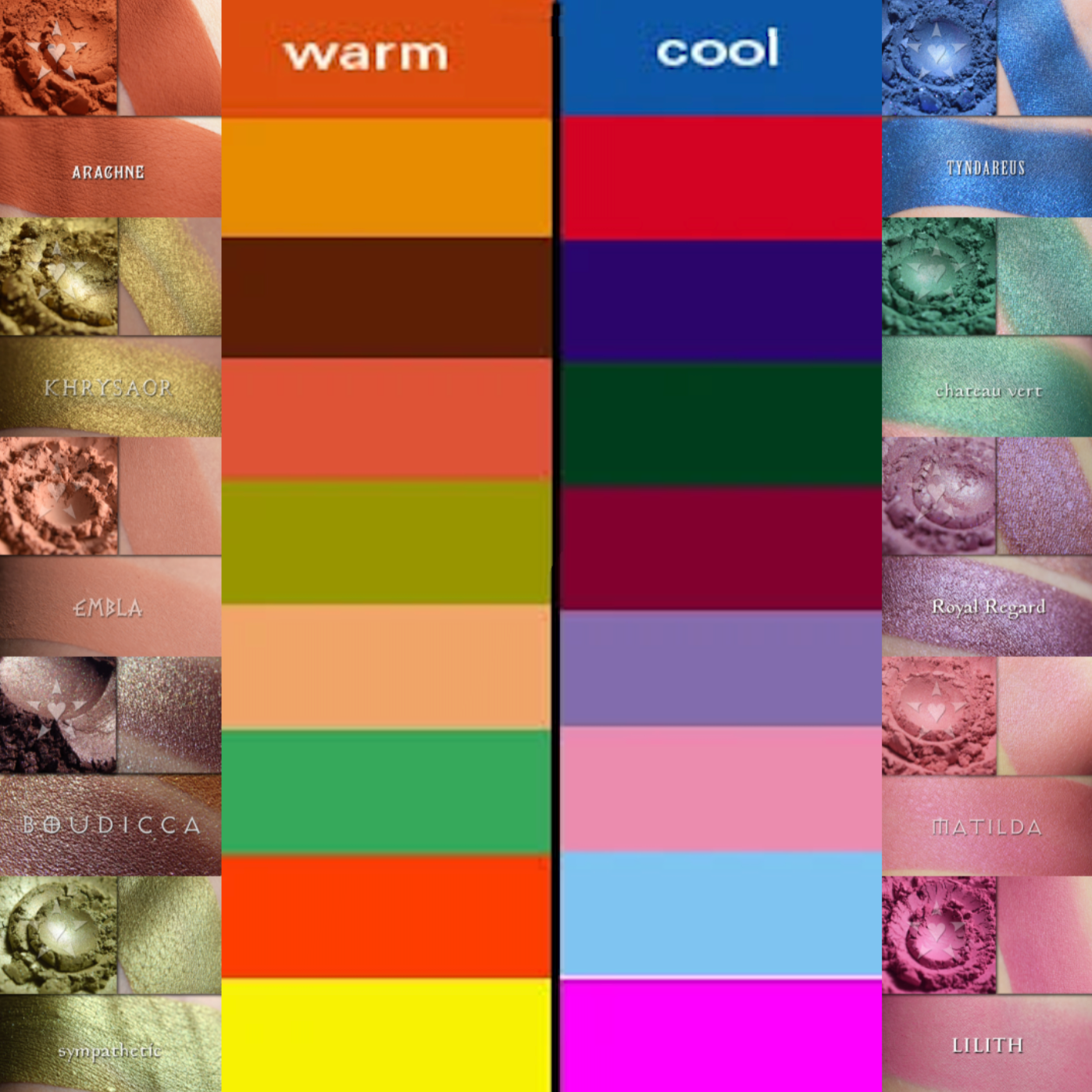 WHAT COLORS ARE WARM OR COOL? – Aromaleigh Mineral Cosmetics