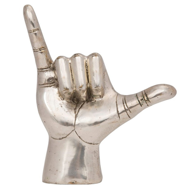 Hawaiian Shaka ("Hang Loose") Hand Sign Sculpture