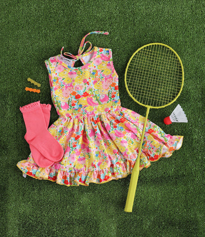 bright summer twirl dress for girls