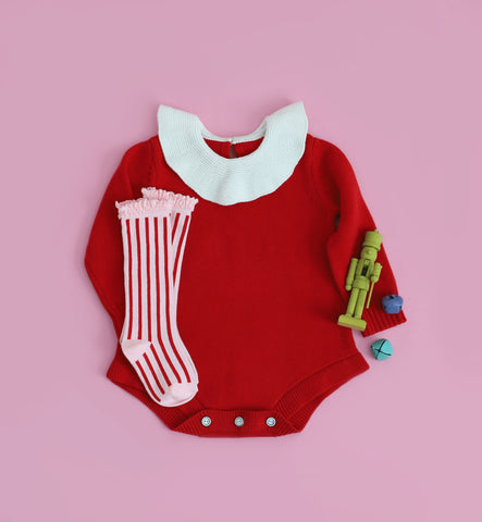 santa baby sweater romper