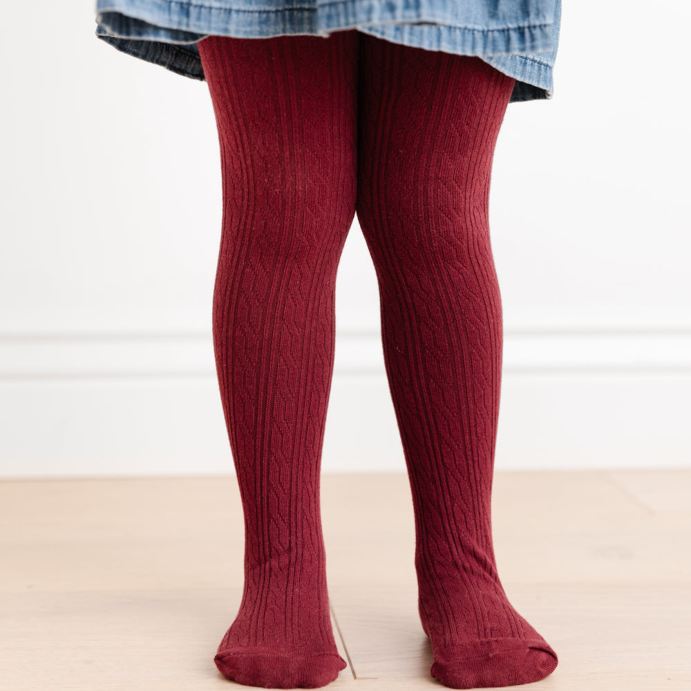 Brownie Cable Knit Tights