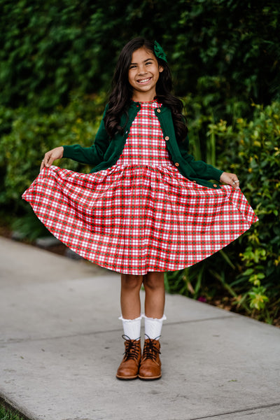 xmas plaid dress