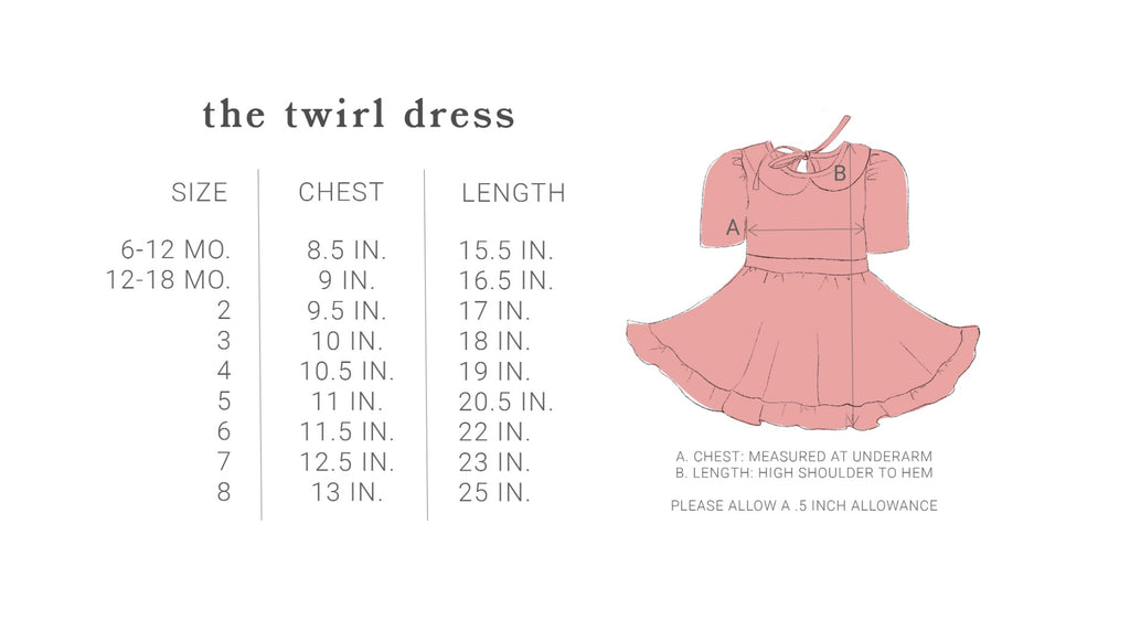 twirl dress size