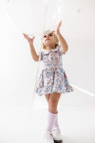 vintage length dress on little girl