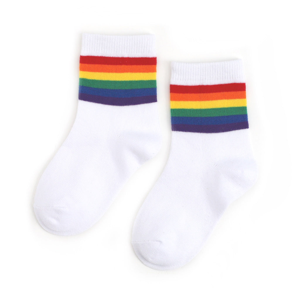 Rainbow Striped Midi Sock | Little Stocking Company