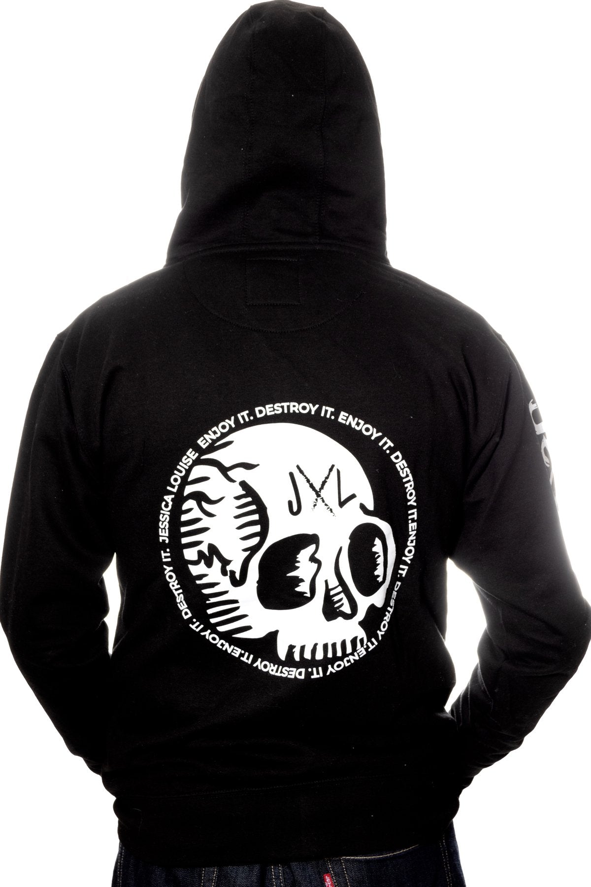 skull hoodie mens