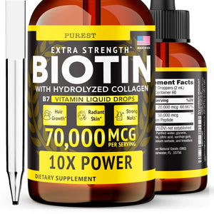 PUREST - Extra Strength Biotin Collagen Supplement - Super Natural Goods