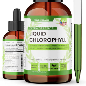 PURE SHILAJIT Liquid Chlorophyll Supplement - Super Natural Goods