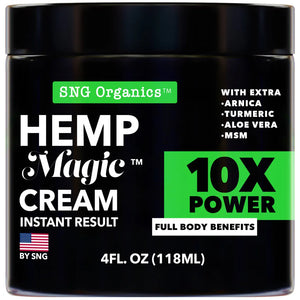 Hemp Magic Cream for Pain Relief & Inflammation (Made in USA) - Super Natural Goods