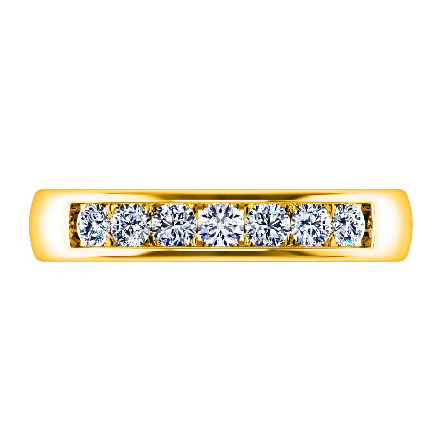 Diamond Wedding Band Hudson  0.35 Cts 14K Yellow Gold