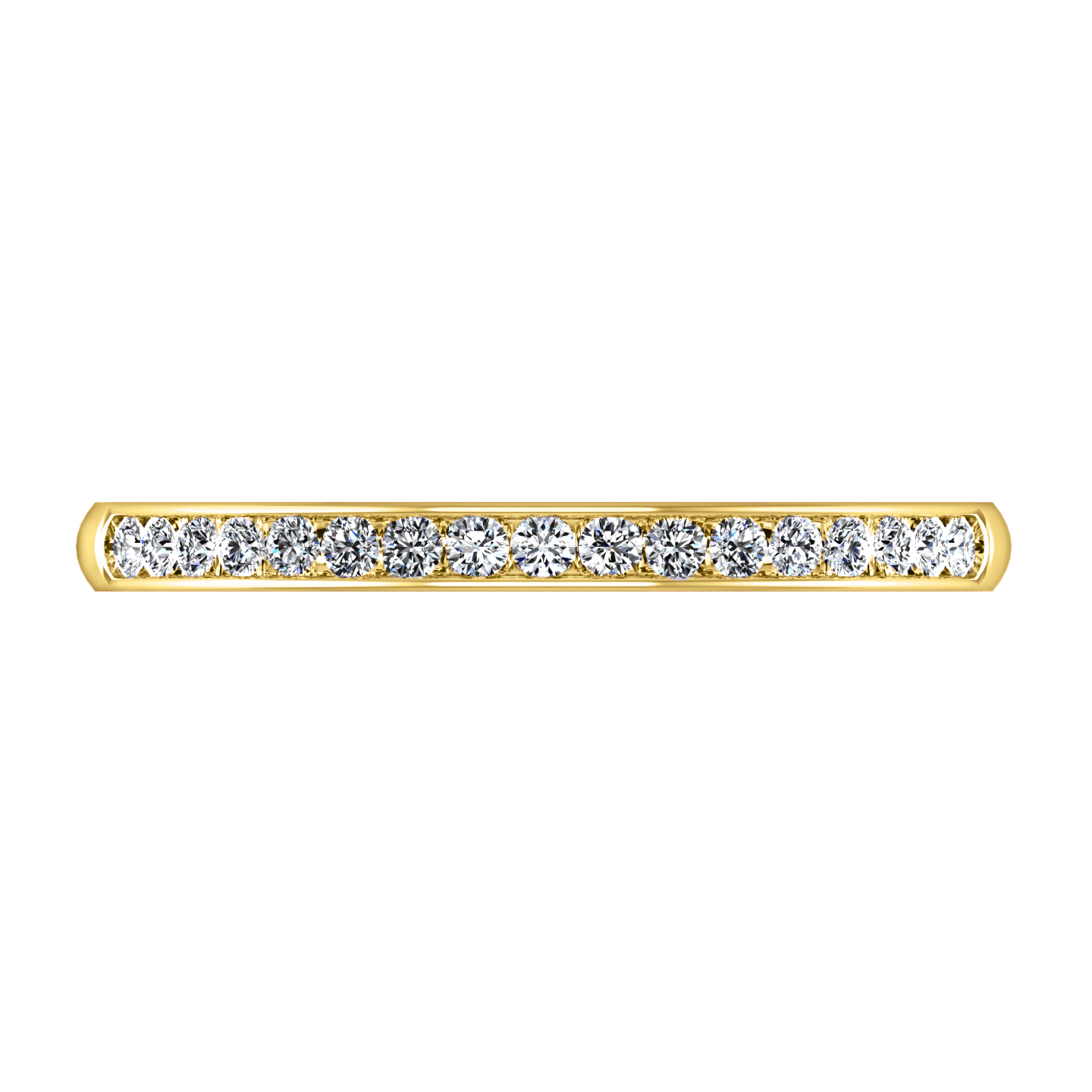 Diamond Wedding Band Devon 0.51 Cts 14K Yellow Gold