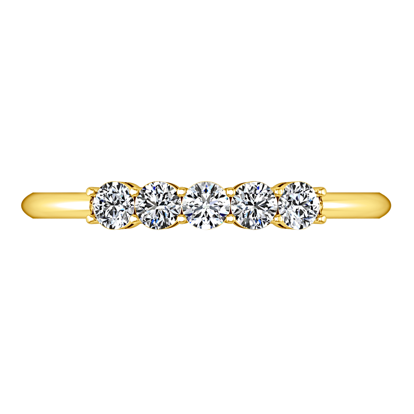 Diamond Wedding Band Lucerne 0.25 Cts 14K Yellow Gold