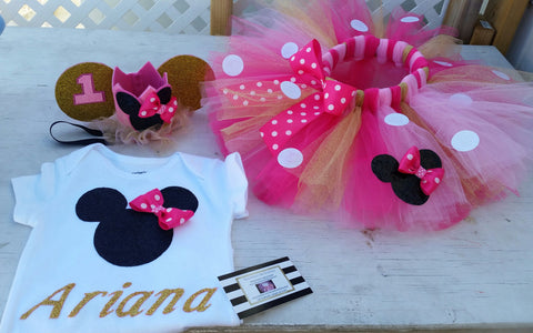 minnie mouse birthday outfit for 3 year old