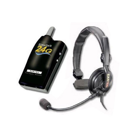 Eartec Simultalk 24G-2 Two-Station Hands-Free Wireless System (Slimline Single)