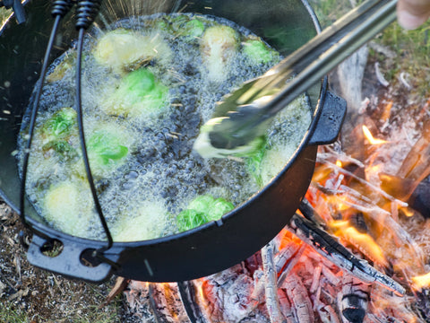 Campers Pantry recipe deep fried Brussel sprouts