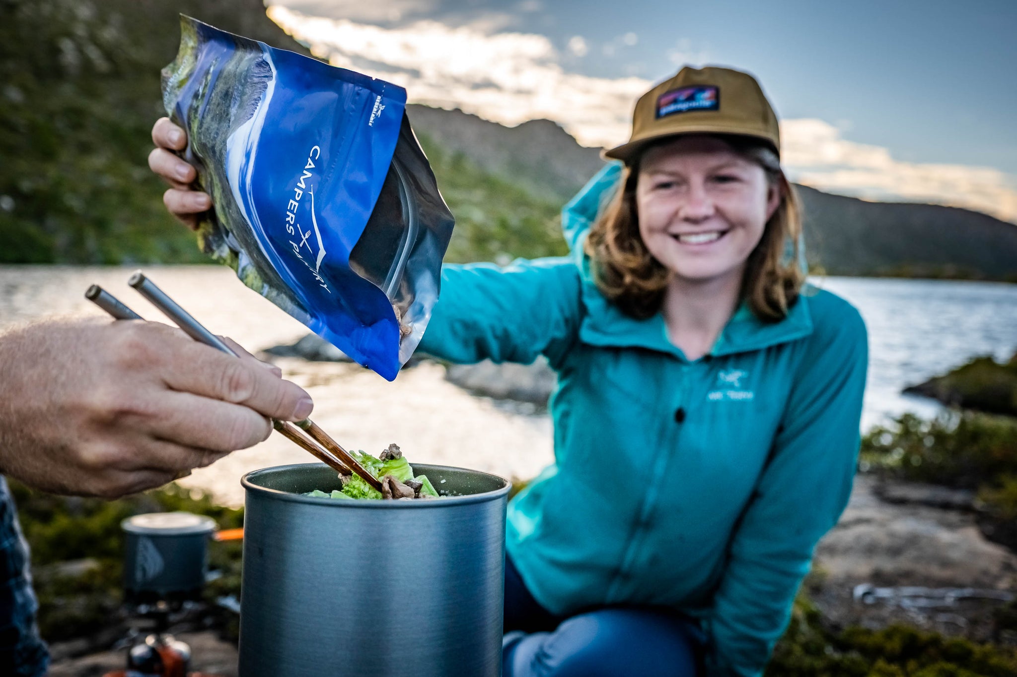on the trail beef pho was lightweight to carry, super quick to make and a bloody delicious trail meal. Campers Pantry veggies from the pantry range were so good with the crunchy texture and flavour you want to cook this again. Lighter than dehydrated hiking meals and quicker to rehydrate using the jetboil stash so you don't need to carry extra gas.