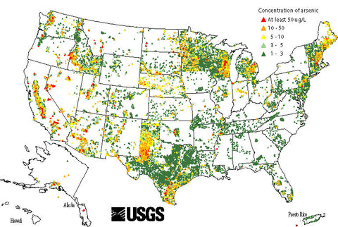 Map Of Arsenic Concentrations In Groundwater