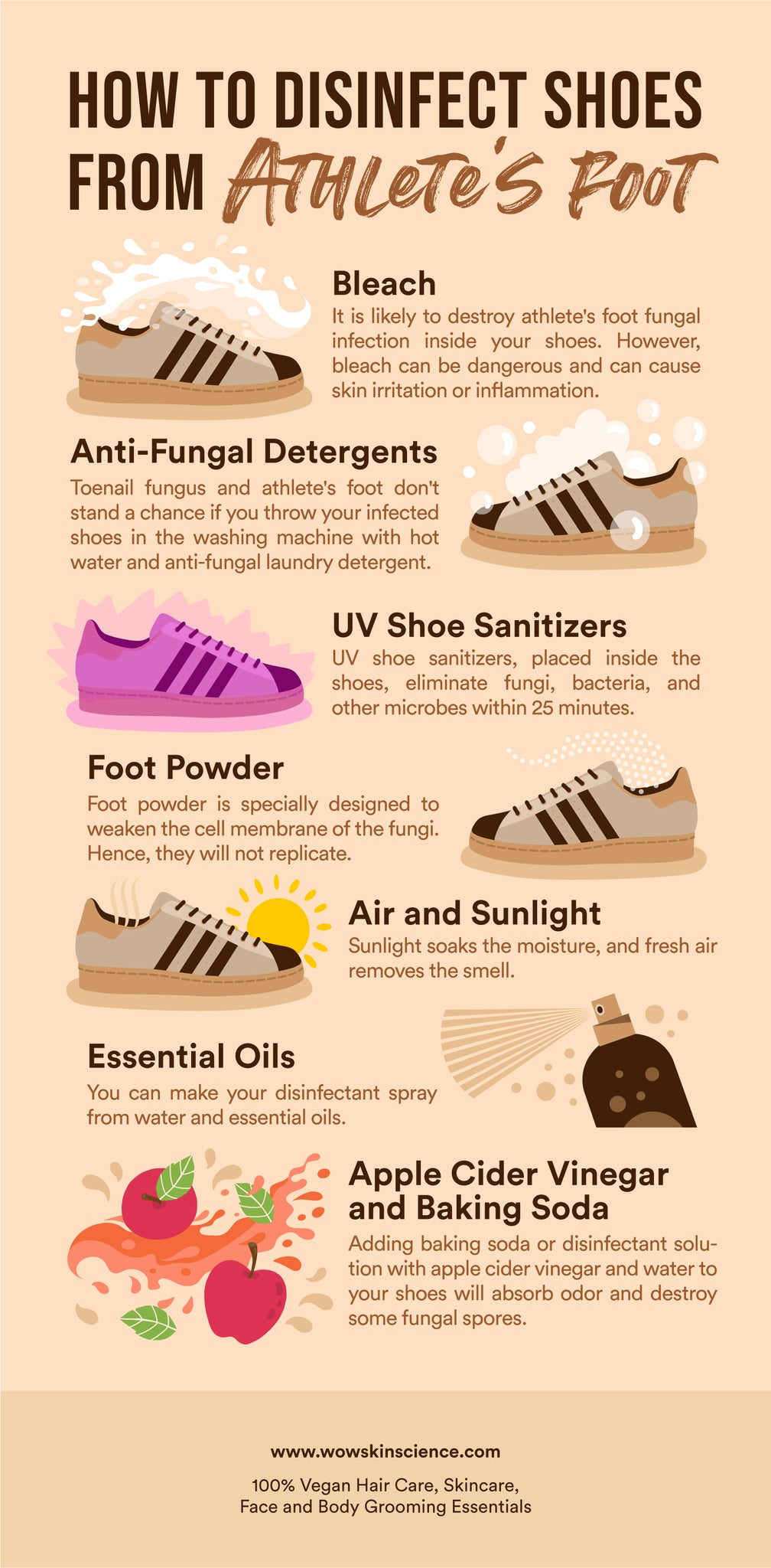 Discover how to disinfect shoes from athlete's foot!