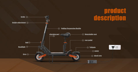 KUKIRIN G2 Max Electric Scooter, 1000W Motor, 55KM/H Max Speed