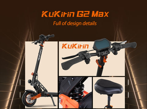 KuKirin G2 MAX Electric Scooter 10*2.75 Inch Off-road Pneumatic Tires –  Freego Europe