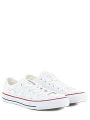 all star bianche basse pizzo