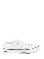 converse di pizzo bianche