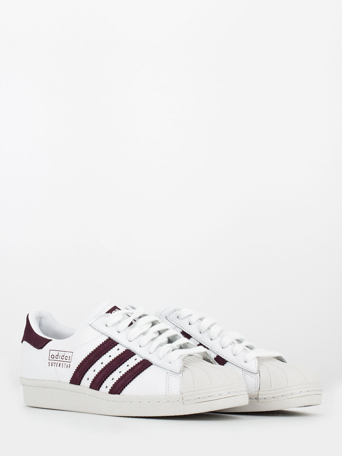 adidas superstar 80s maroon