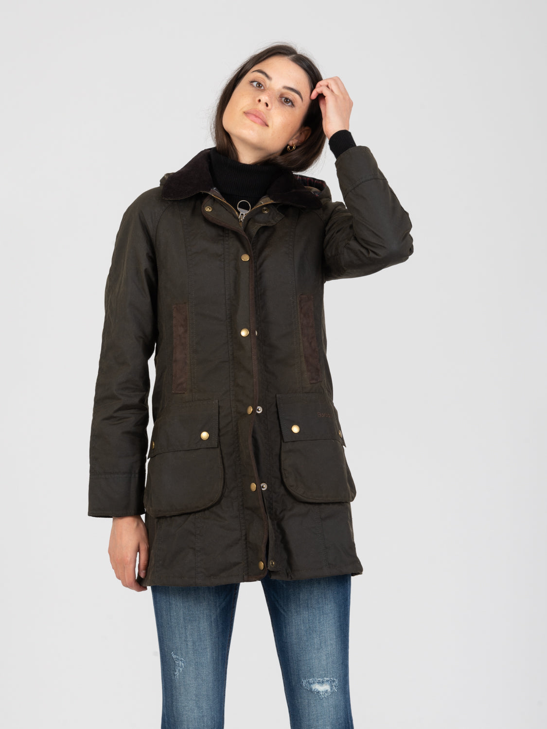 barbour bower wax jacket olive