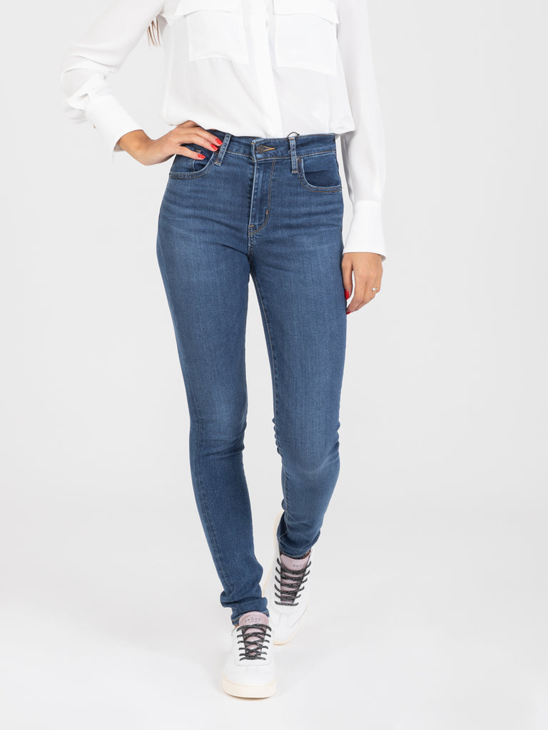 LEVI'S - 721 high-rise skinny hypersoft denim medio scuro | STIMM