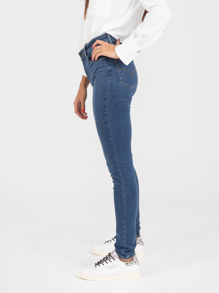 LEVI'S - 721 high-rise skinny hypersoft denim medio scuro | STIMM