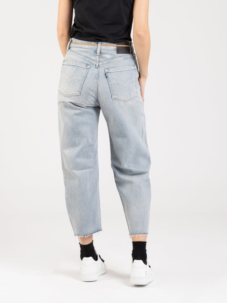 LEVI'S MADE AND CRAFTED - Barrel crop denim chiaro | STIMM