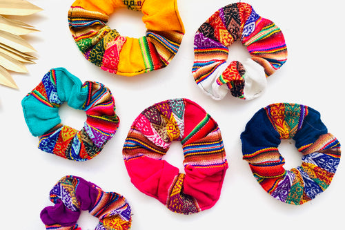 Peruvian Textile Scrunchies