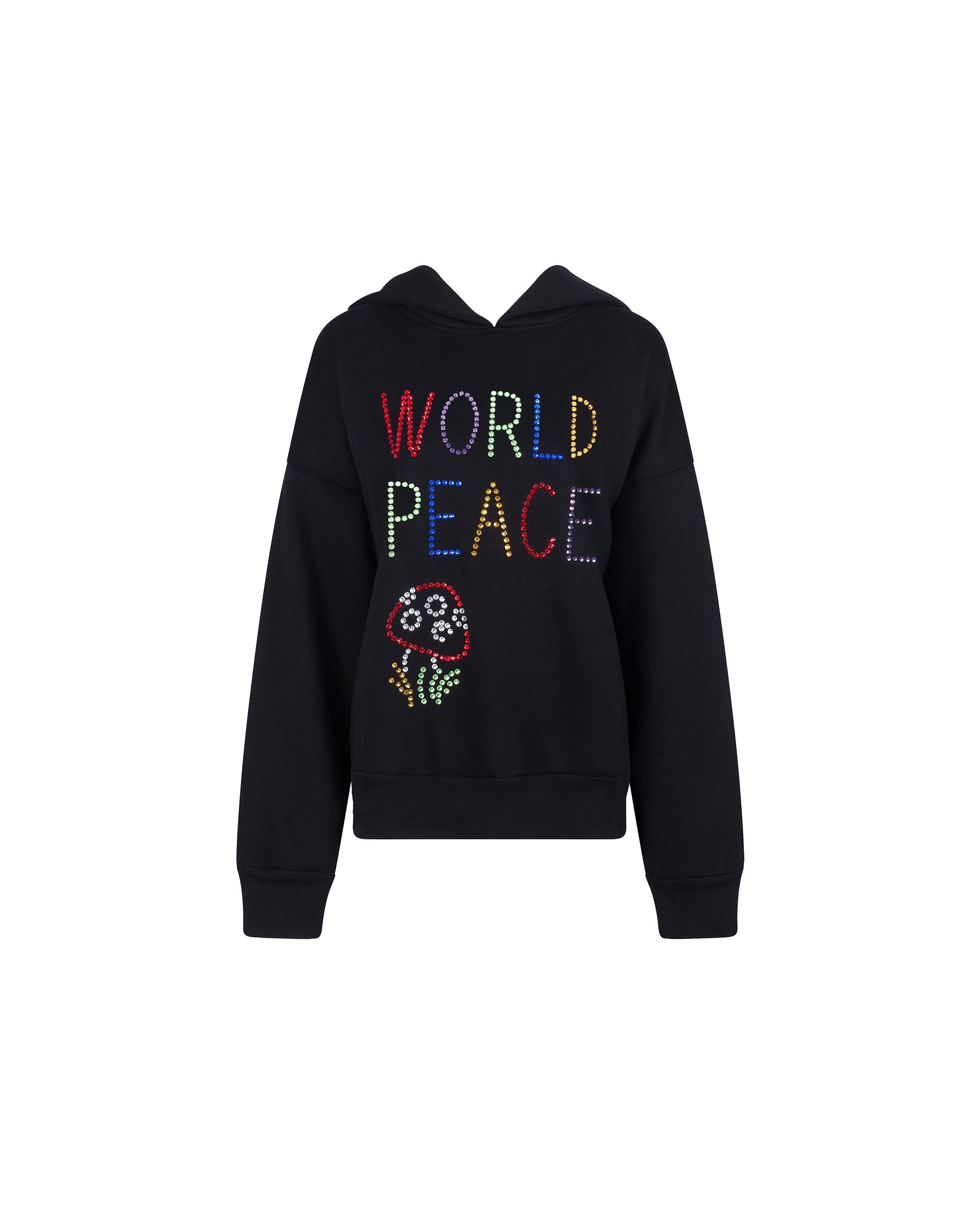 bb x ashish world peace hoodie