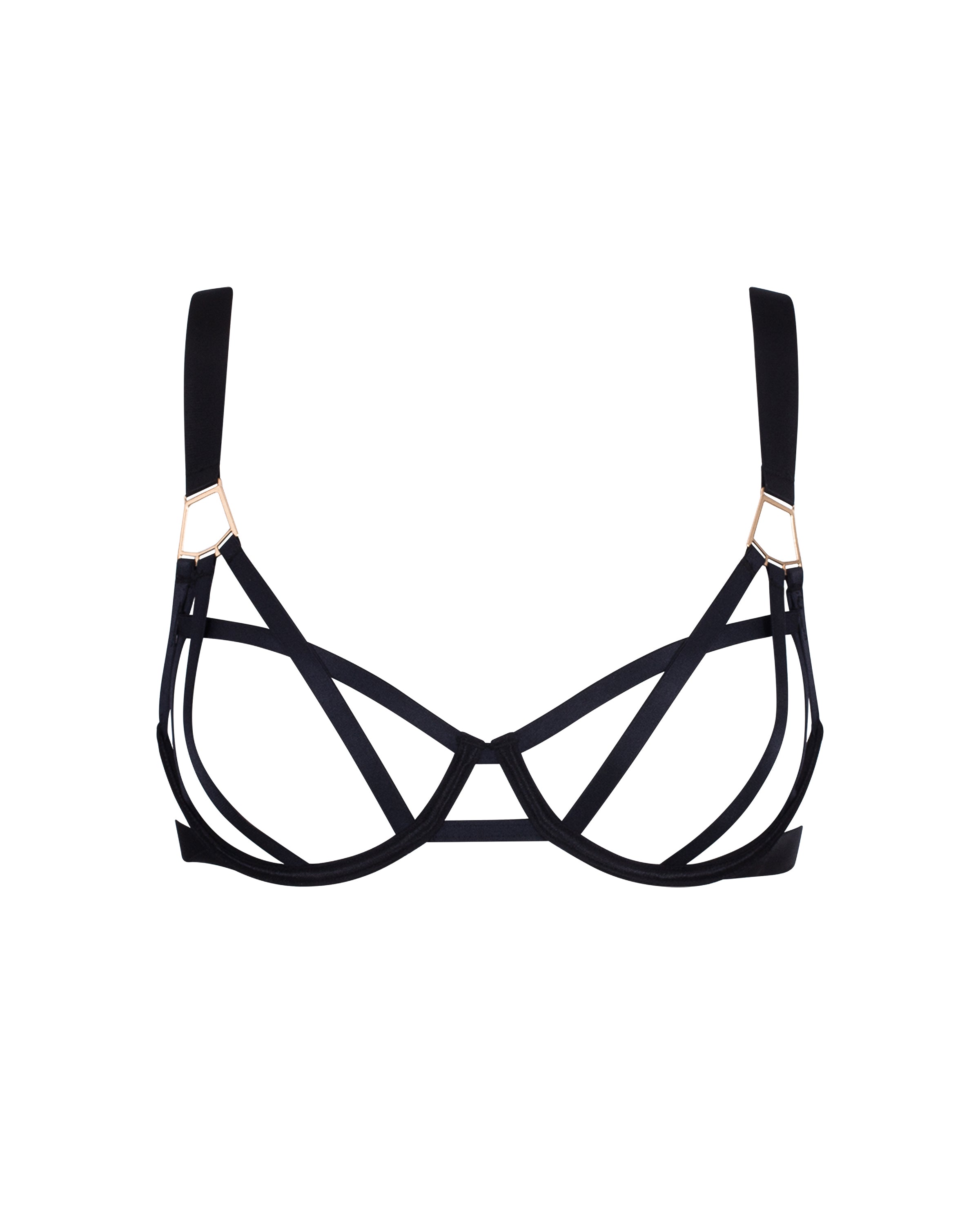 salma open bra black