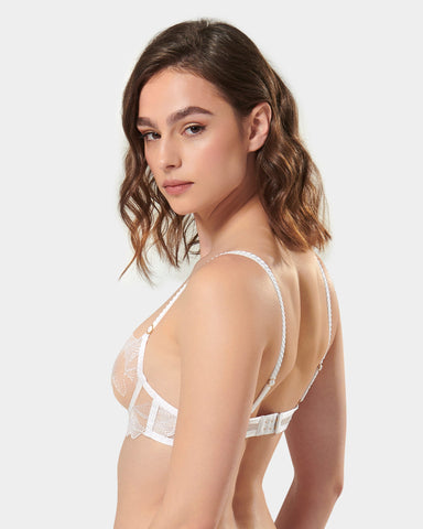 Adeline Wired Bra White/Sheer – Bluebella - US