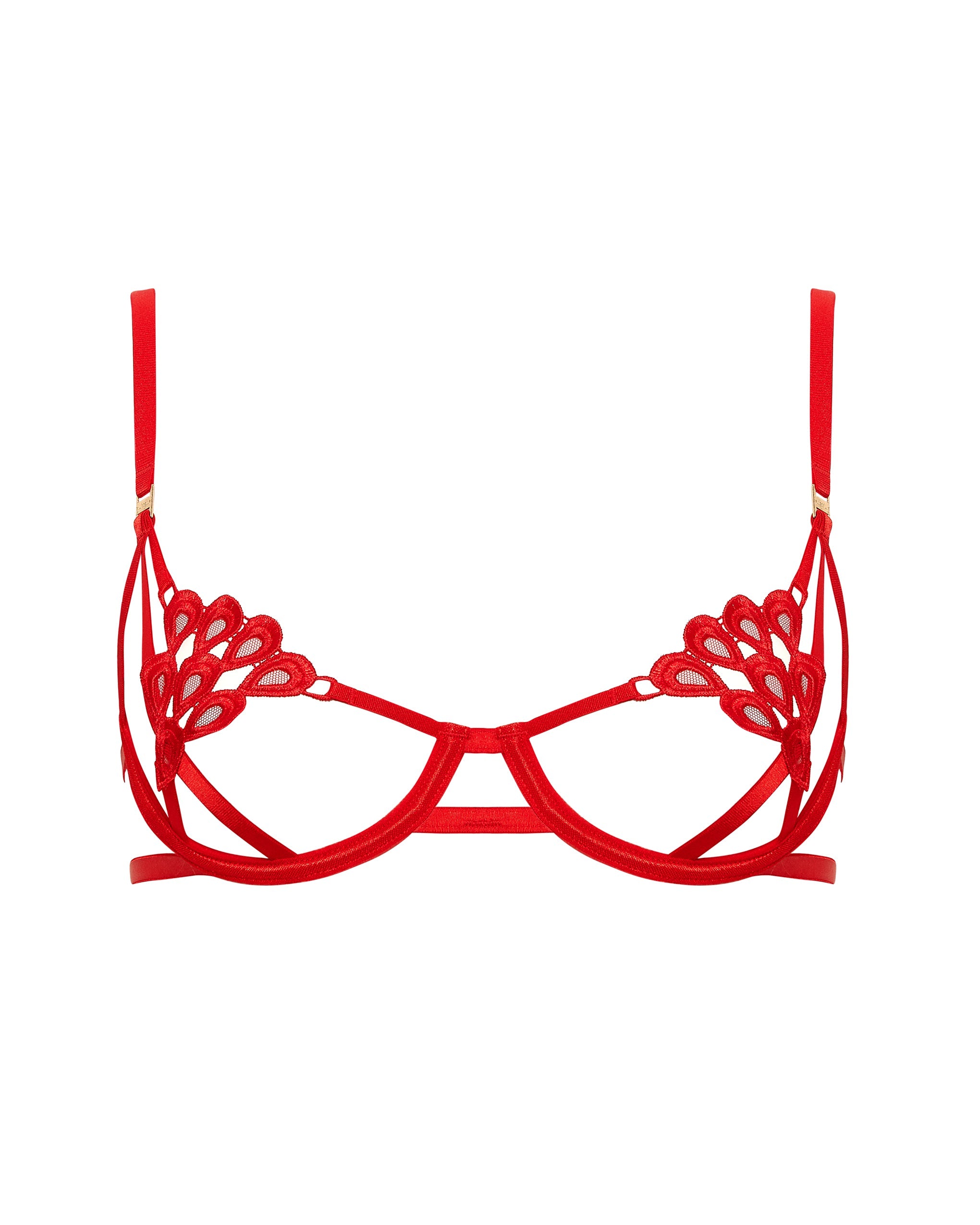 aria wired bra red
