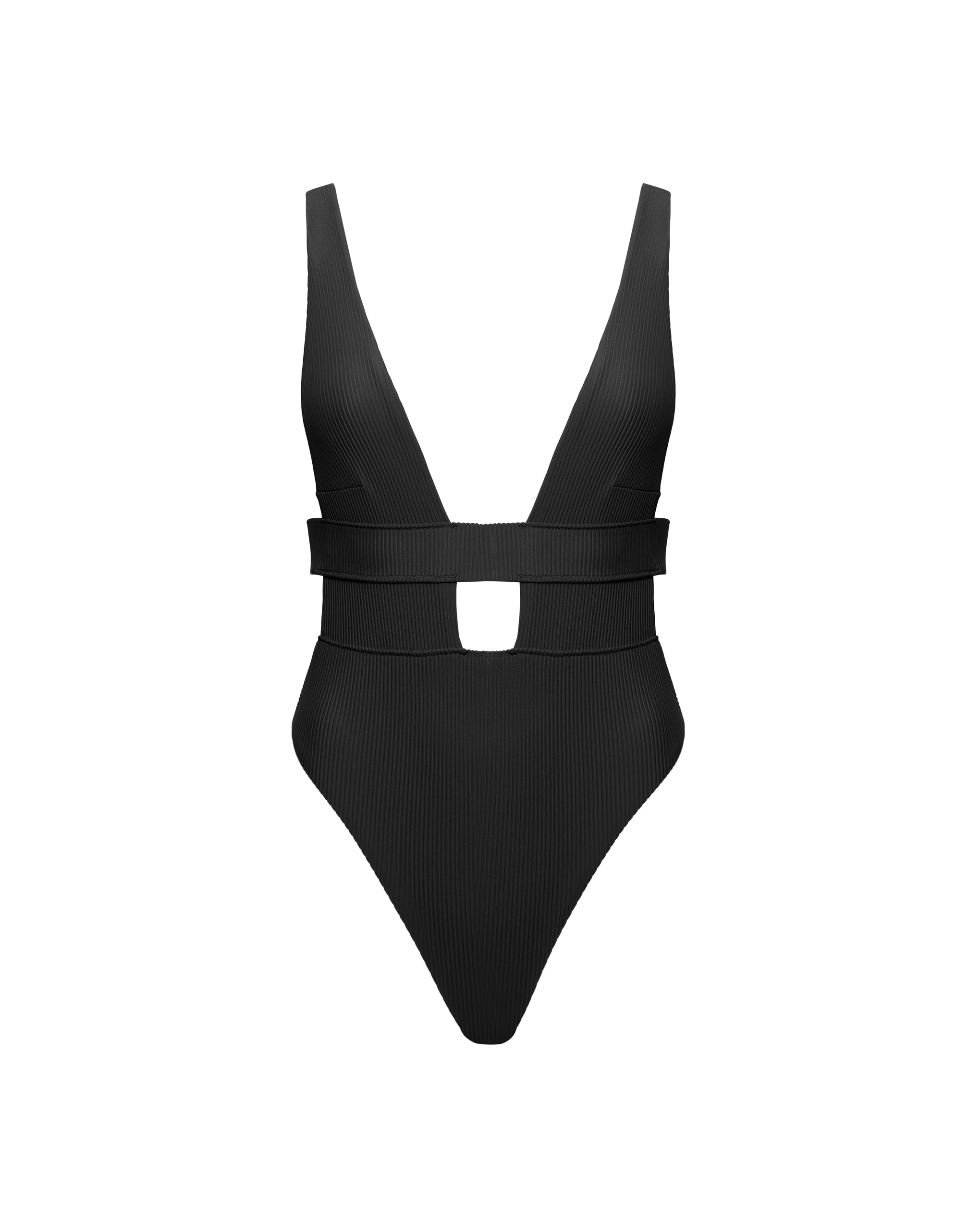 lucerne plunge swimsuit black