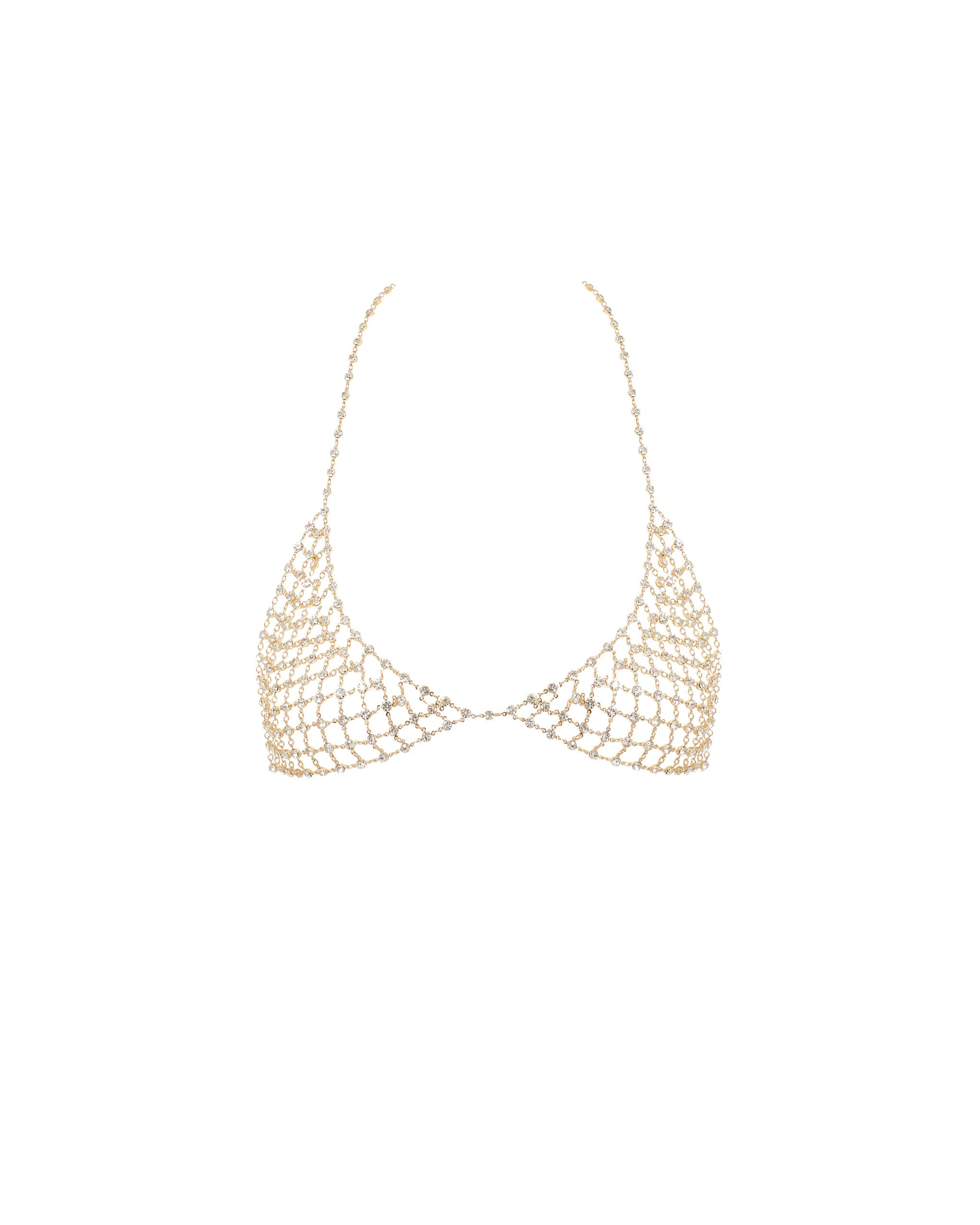 marli diamond lattice soft bra gold/clear