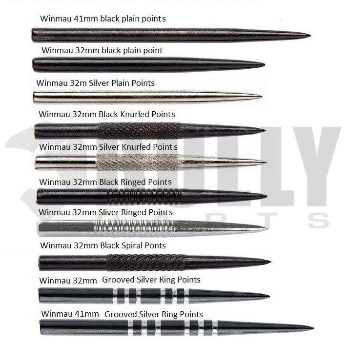 Winmau Replacement Steel Tip Dart Points – Bully Darts